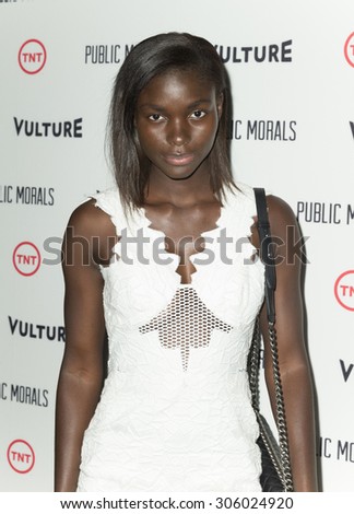 New York, NY - August 12, 2015: Jeneil Williams attend the Public Morals New York series screening at Tribeca Grand Hotel Screening Room
