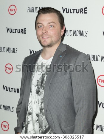 New York, NY - August 12, 2015: Patrick Murney attend the Public Morals New York series screening at Tribeca Grand Hotel Screening Room