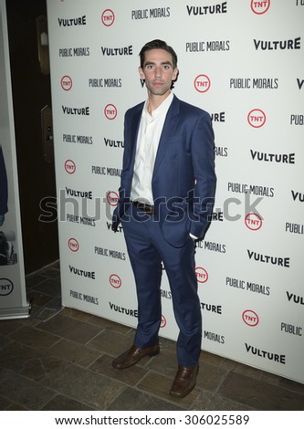 New York, NY - August 12, 2015: Keith Nobbs attend the Public Morals New York series screening at Tribeca Grand Hotel Screening Room