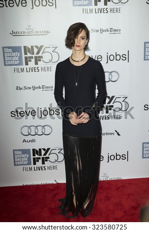 New York, NY - October 3, 2015: Actress Katherine Waterston attends the Steve Jobs Premiere during the 53rd Annual New York Film Festival at Alice Tully Hall