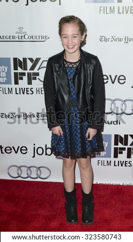 New York, NY - October 3, 2015: Actress Ripley Sobo  attends the Steve Jobs Premiere during the 53rd Annual New York Film Festival at Alice Tully Hall
