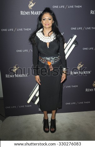 New York, NY - October 20, 2015: Donna DÃ¢??Cruz attends the The House Of Remy Martin One Life/Live Them Launch Event With Jeremy Renner at ArtBeam
