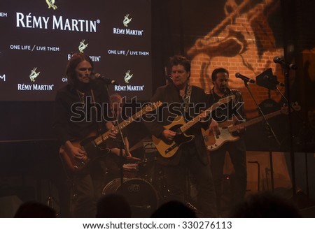 New York, NY - October 20, 2015: Brother Sal & The Devil May Care perform at the The House Of Remy Martin One Life/Live Them Launch Event With Jeremy Renner at ArtBeam