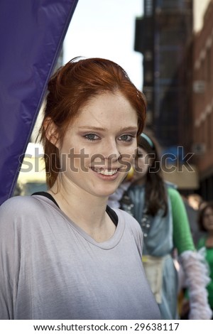 NEW YORK - MAY 2: Model Coco Rocha attends Family Festival Street Fair during the 2009 Tribeca Film Festival on May 2, 2009 in New York City to kick off National Model Week at the Modelinia.com Tent