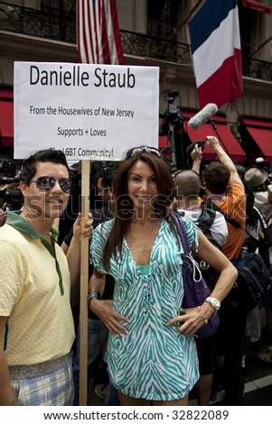 NEW YORK - JUNE 28: Television personality Danielle Staub of The Real Housewives of New Jersey attends the 2009 New York City Gay Pride Parade on the streets of Manhattan June 28