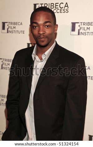 NEW YORK - APRIL 19: Juror actor Anthony Mackie Arrives at Tribeca All Access Kick-Off Celebration on April 19, 2010 in New York City.