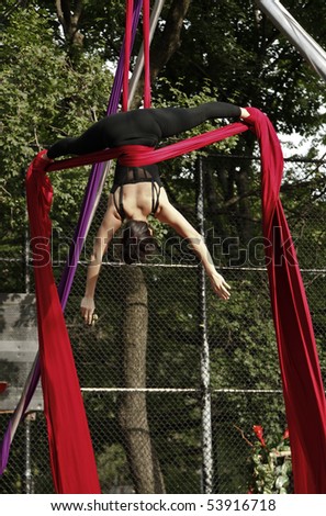 NEW YORK - MAY 22: Member of House of Yes performs at Annual Dance Parade in Tompkins Square Park on May 22, 2010 in New York City.