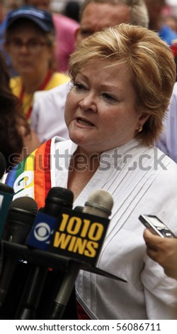 NEW YORK - JUNE 27: Grand Marshal Judy Shepard attends press conference at the 2010 New York City Gay Pride March on the streets of Manhattan on June 27, 2010 in New York City.