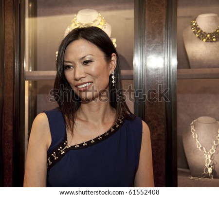 NEW YORK - SEPTEMBER 21: Wendi Deng Murdoch attends the opening of Tamsen Z luxury jewelry store on September 21, 2010 in New York City.