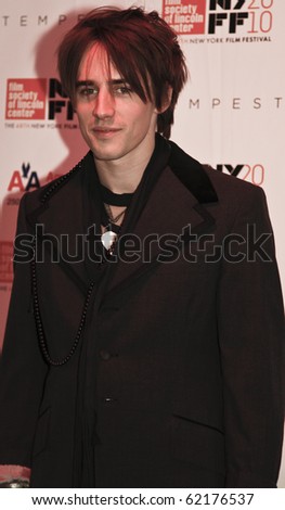 stock photo NEW YORK OCTOBER 02 Actor Reeve Carney attends the 48th New