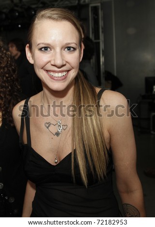NEW YORK - FEBRUARY 11: Designer Nikki Dekker of The Lake & Stars poses at the presentation of new collection at Mercedes-Benz Fall/Winter 2011 Fashion Week on February 11, 2011 in New York City.