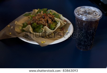 NEW YORK - SEPTEMBER 01: Food court with Mexican Food at US Open at USTA Billie Jean King National Tennis Center on September 01, 2011 in New York City.