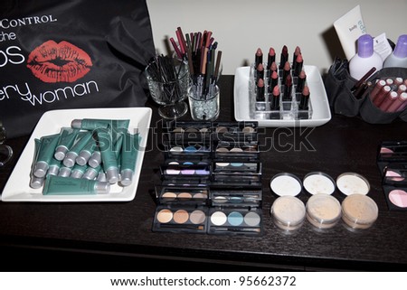 NEW YORK - FEBRUARY 14: Beauty products by BeautiControl on display during Fashion week at Metropolitan Pavilion in Manhattan on February 14, 2012 in New York City.