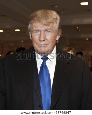 NEW YORK - MARCH 28: Donald Trump attends the Ivanka Trump New Ready-To-Wear Collection launch at Lord & Taylor on March 28, 2012 in New York City.