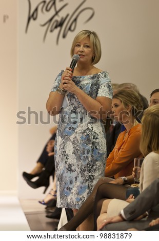 NEW YORK - MARCH 28: President of Lord & Taylor Bonnie Brooks speaks as Ivanka Trump watches at the Ivanka Trump New Ready-To-Wear Collection launch at Lord & Taylor on March 28, 2012 in New York City