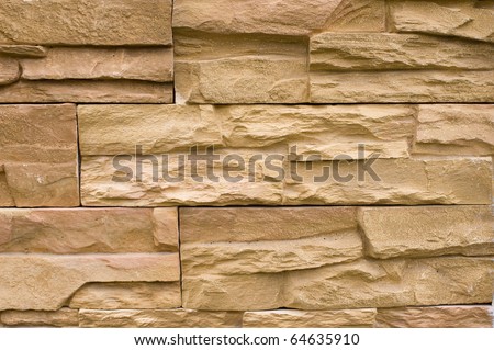 Natural stone wall for modern outdoor interior
