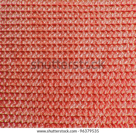 texture of red mattress cover