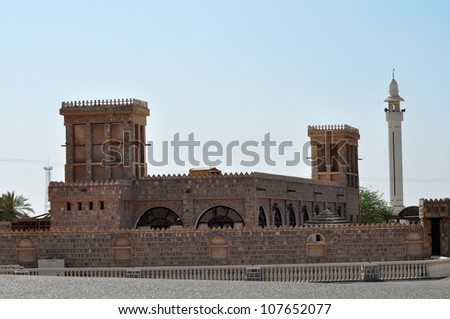 Old fortress in Ras Al Khaimah. United Arab Emirates