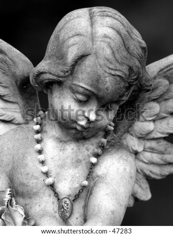 stock photo Angel statue