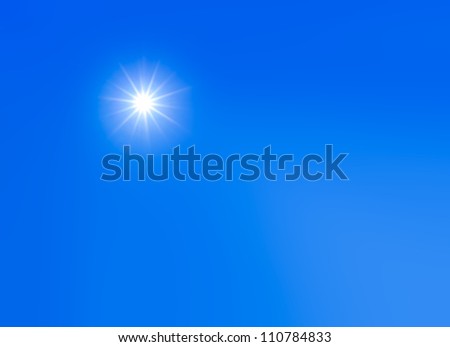 Sun star burst with rays