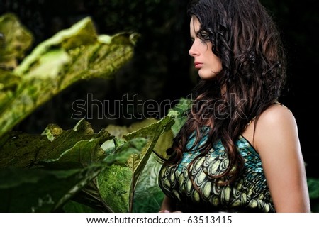 woman in the secret garden