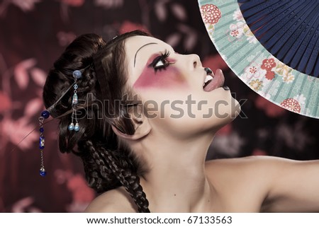 Japanese Geisha Face