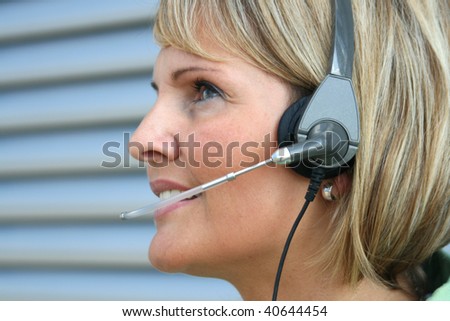 beautiful business woman -  call and phone