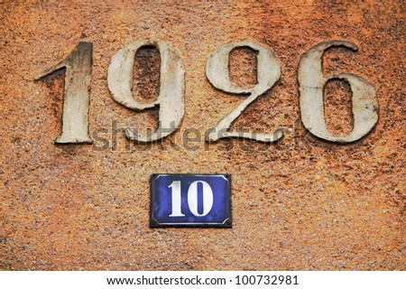 Date and House Number