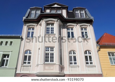 Old building facades