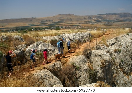 Mountains and nature in Galilee, Israel - travel vacation in  Middle East - family trip at weekend