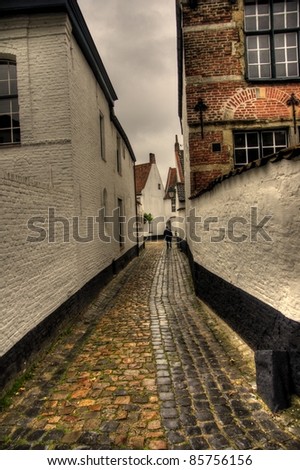 beguinage in kortrijk - medieval architecture attraction