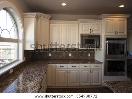 kitchen interior in new luxury home