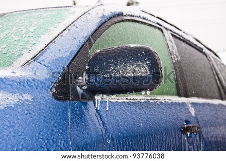 car freezing after winter storm
