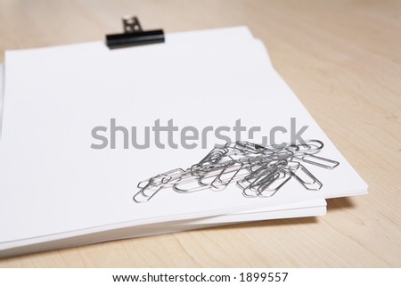 Paper with clip`