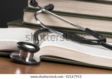 Stethoscope with reference books