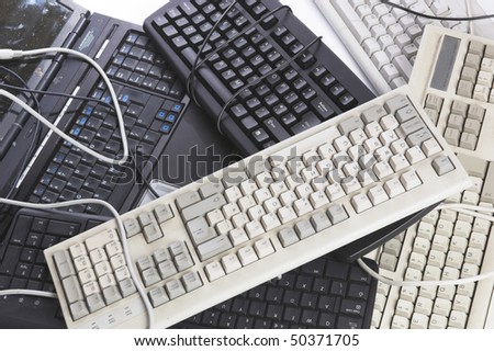 Pile of junk keyboards