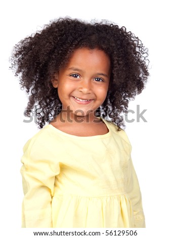 little girl hairstyle. african little girl with
