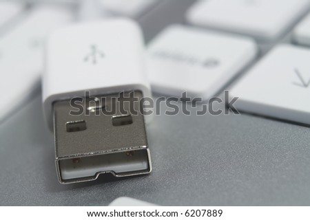 USB Connector with Shallow Depth Of Field