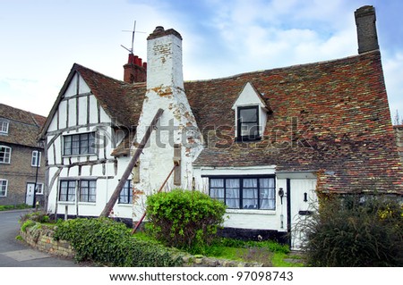 Timber-framed house, England, Cambridgeshire
