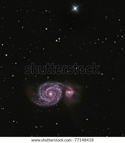 The Whirlpool Galaxy, M51, Lord Rosse\'s Nebula