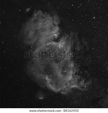 The Soul Nebula, IC 1805, in Hydrogen Alpha