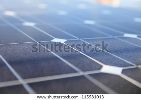 Photovoltaic panels panel solar energy concept