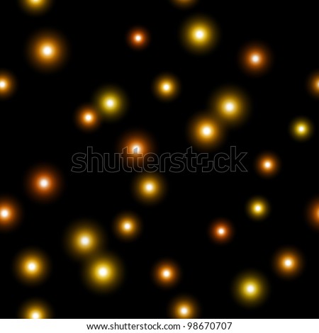 Burning christmas sparks, abstract seamless background, isolated on black, eps10, contains transparencies