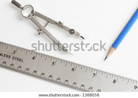 Drafting Tools Stock Photo 1388058 : Shutterstock
