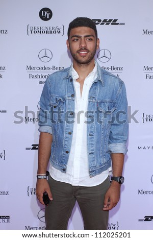 BERLIN, GERMANY - JULY 04: Noah Becker attends the Designer For Tomorrow Show during the Mercedes-Benz Fashion Week Spring/Summer 2013 on July 4, 2012 in Berlin, Germany.