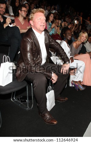 BERLIN - JULY 07: Boris Becker attends the Holy Ghost show at Mercedes-Benz Fashion Week Spring/Summer 2013 on July 7, 2012 in Berlin, Germany.