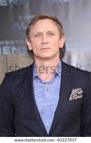 BERLIN, GERMANY - AUGUST 08: Daniel Craig attends the \'Cowboys & Aliens\' premiere in Cinestar on August 8, 2011 in Berlin, Germany.