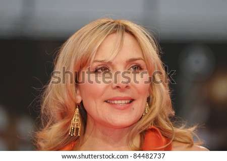 stock photo BERLIN MAY 15 Kim Catrall attends the German premiere of'