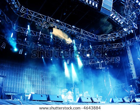 Empty Stage Before A Concert Empty Stage Before A Concert