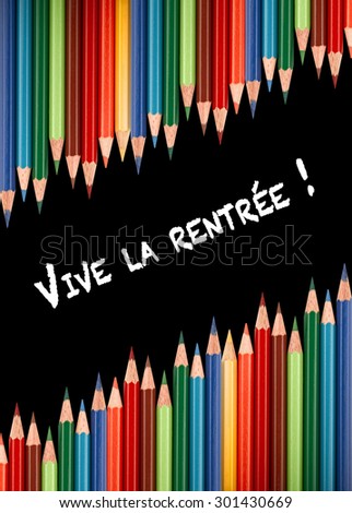 Multicolored pencils for the welcome back to school on white